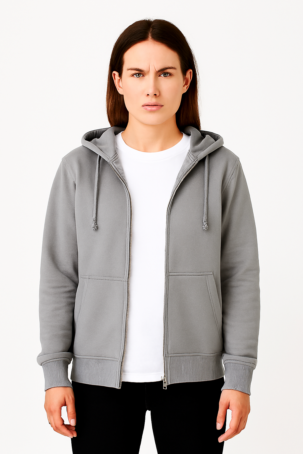 PREMIUM - WOMEN'S ZIPPER Hoodies - FLEECE 330 GSM COMFORT LADIES HOODIES 80%Cotton 20%Polyester - Arabia Apparel
