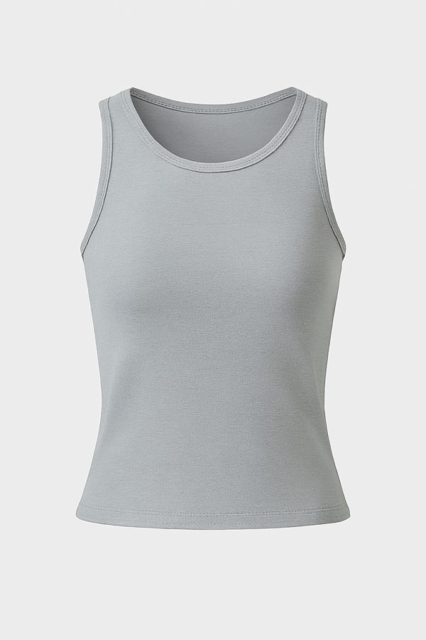 LADIES CROPTOP SPANDEX - 180 GSM SLEEVELESS CROP 60%COTTON 40%SPANDEX MATERIAL LIGHTWEIGHT - Image 3