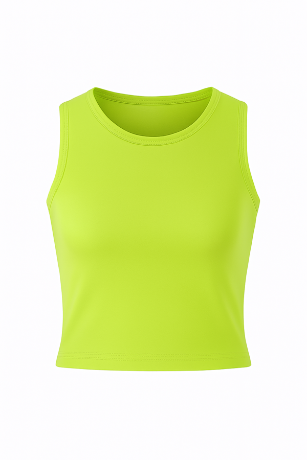 LADIES CROPTOP SPANDEX - 180 GSM SLEEVELESS CROP 60%COTTON 40%SPANDEX MATERIAL LIGHTWEIGHT - Image 5