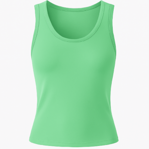 LADIES CROPTOP SPANDEX - 180 GSM SLEEVELESS CROP 60%COTTON 40%SPANDEX MATERIAL LIGHTWEIGHT