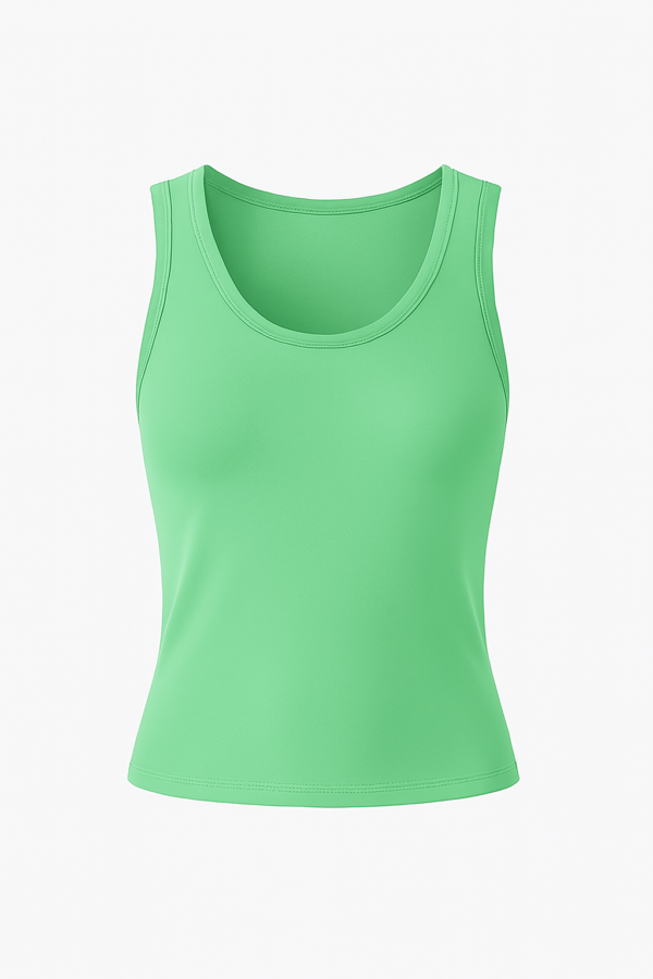 LADIES CROPTOP SPANDEX - 180 GSM SLEEVELESS CROP 60%COTTON 40%SPANDEX MATERIAL LIGHTWEIGHT