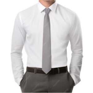 Men's White Formal Long Sleeve Shirts - Wrinkle-Free Button Down Shirt, Slim Fit Perfect for Office, Wedding, Events - Arabia Apparel