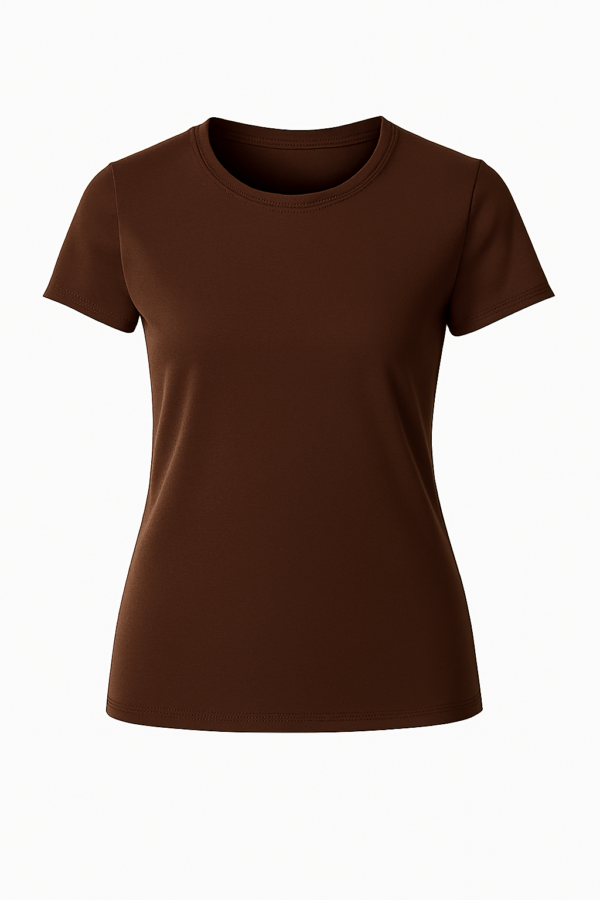 PREMIUM LADIES TSHIRT - 200 GSM Premium ROUND NECK T-Shirt - 100% Soft Pure Cotton Material - Arabia Apparel - Image 9