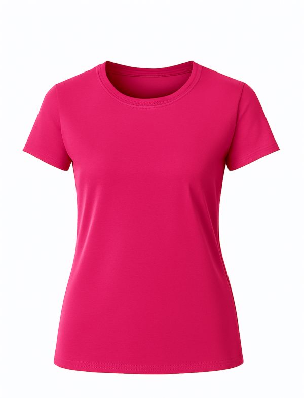 PREMIUM LADIES TSHIRT - 200 GSM Premium ROUND NECK T-Shirt - 100% Soft Pure Cotton Material - Arabia Apparel - Image 7