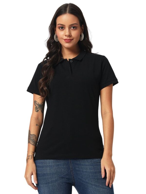 SANTHOME - PRO EARTH WOMESN'S POLO 220 GSM - 100% RECYCLED COTTON/POLYESTER FABRIC MATERIAL