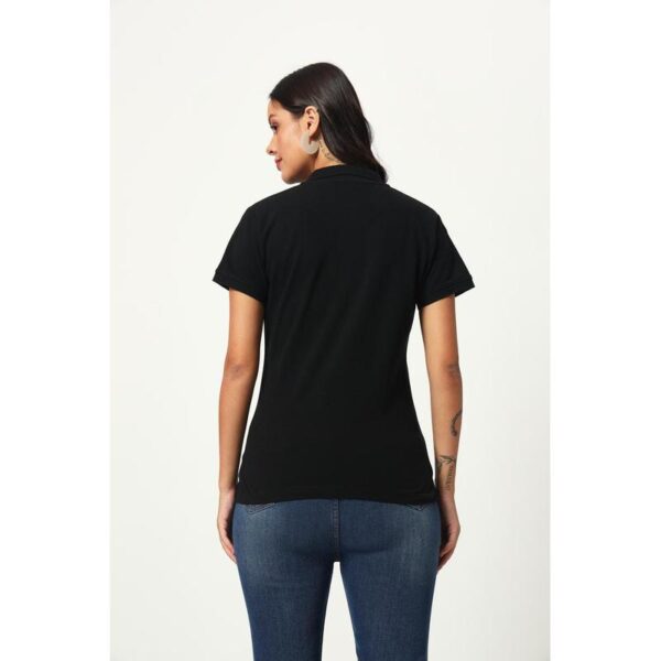 SANTHOME - PRO EARTH WOMESN'S POLO 220 GSM - 100% RECYCLED COTTON/POLYESTER FABRIC MATERIAL - Image 3