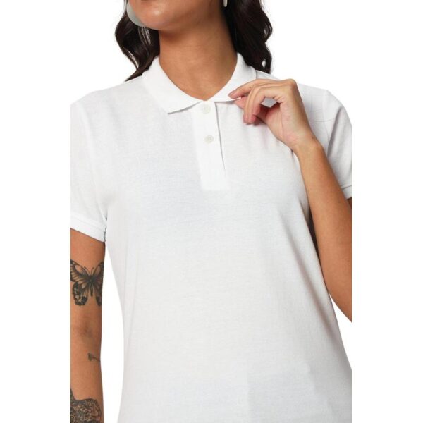 SANTHOME - PRO EARTH WOMESN'S POLO 220 GSM - 100% RECYCLED COTTON/POLYESTER FABRIC MATERIAL - Image 6