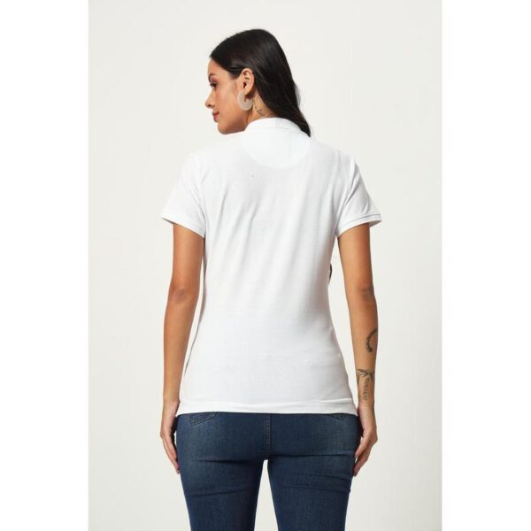 SANTHOME - PRO EARTH WOMESN'S POLO 220 GSM - 100% RECYCLED COTTON/POLYESTER FABRIC MATERIAL - Image 7
