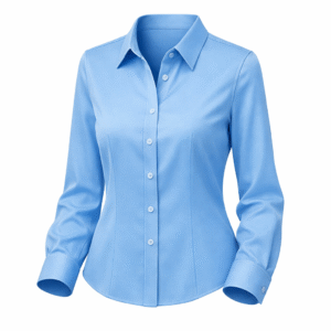 Women's White Formal Long Sleeve Shirt - Wrinkle-Free Button Down Shirt, Slim Fit Comfort for Office, Events - Arabia Apparel
